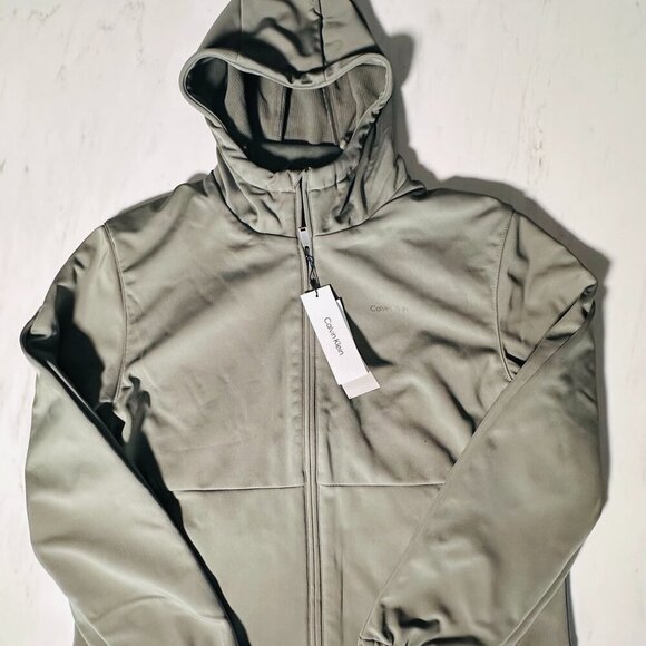 Calvin Klein Other - Calvin Klein Men's Full-Zip Green Coat Jacket with Hood - Large - Brand New Tags